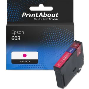 PrintAbout - 603 - Inktcartridge - Magenta - Geschikt voor Epson