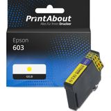 PrintAbout - Inktcartridge 603 - Geel - Geschikt voor Epson
