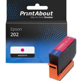 PrintAbout - 202 - Inktcartridge - Magenta - Geschikt voor Epson