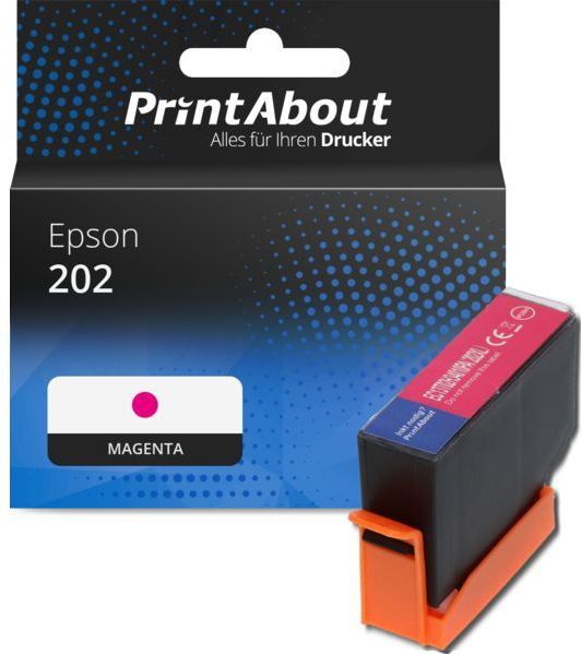 PrintAbout - 202 - Inktcartridge - Magenta - Geschikt voor Epson
