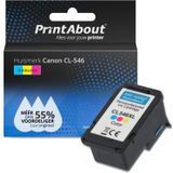 PrintAbout huismerk Inktcartridge CL-546 3-kleuren Geschikt voor Canon