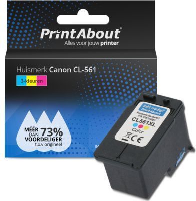 Canon - CL-561 - Inktcartridge - 3-kleuren - Huismerk met meer inkt