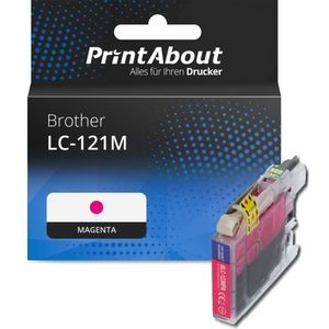 Druckerpatrone kompatibel mit Brother LC-121M - Magenta