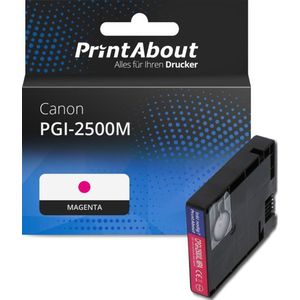 PrintAbout - Inktcartridge PGI-2500M - Magenta - 23.5 ml
