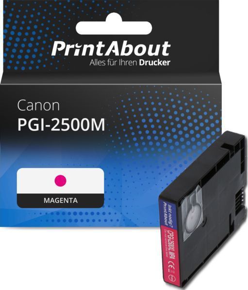 PrintAbout - Inktcartridge PGI-2500M - Magenta - 23.5 ml