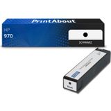 PrintAbout huismerk Inktcartridge 970 (CN621AE) Zwart Geschikt voor HP