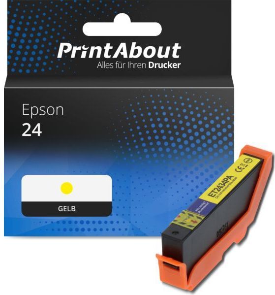 PrintAbout - C13T24244012 - Inktcartridge - Geel - Geschikt voor Epson