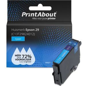PrintAbout - Huismerk Epson 29 - Inktcartridge - Cyaan