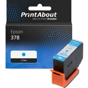 PrintAbout - C13T37824010 - Inktcartridge - Cyaan - Geschikt voor Epson