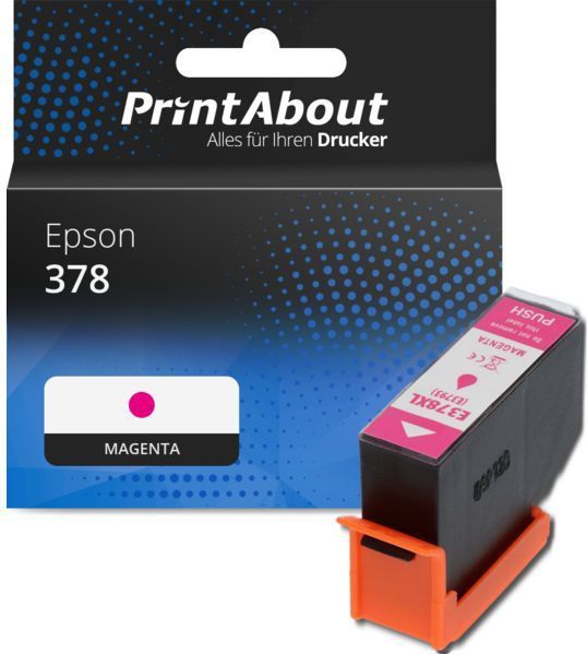 PrintAbout - Inktcartridge 378 - Magenta - Geschikt voor Epson