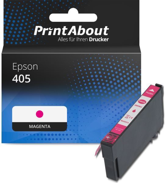 PrintAbout - 405 - Inktcartridge - Magenta - Geschikt voor Epson