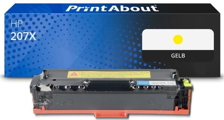 PrintAbout huismerk Toner 207X (W2212X) Geel Hoge capaciteit Geschikt voor HP