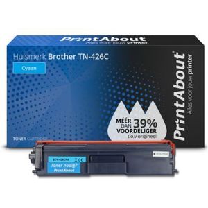 PrintAbout  Toner TN-426C Cyaan Extra hoge capaciteit geschikt voor Brother