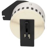 PrintAbout huismerk Etiket DK-22225 Zwart op wit (38  mm) Geschikt voor Brother