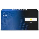 PrintAbout - 827A - Toner - Geel - Geschikt voor HP