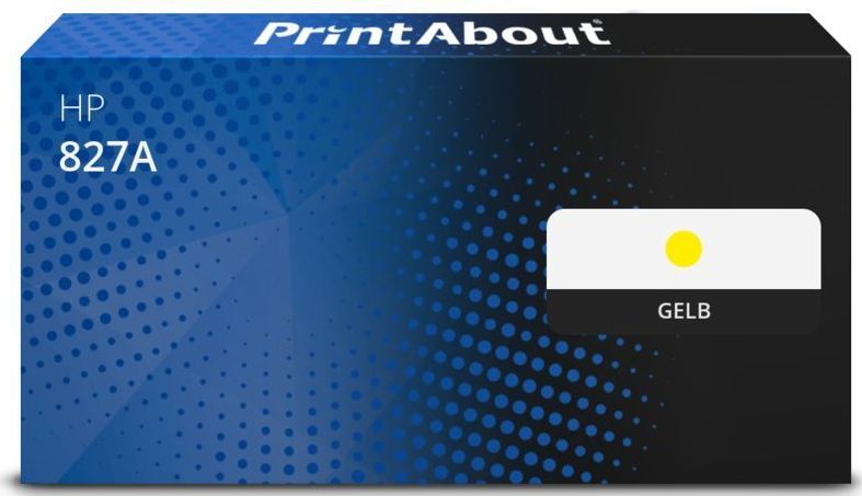 PrintAbout - 827A - Toner - Geel - Geschikt voor HP