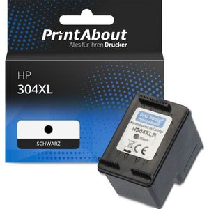 PrintAbout - 304XL - Inktcartridge - Zwart - 17 ml Hoge Capaciteit Geschikt voor HP
