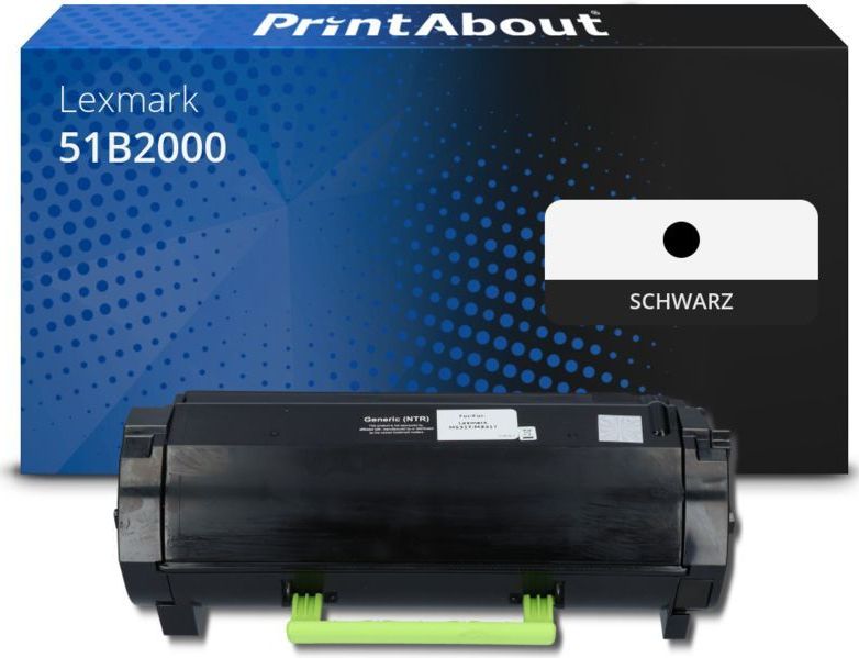 PrintAbout - Toner 51B2000 - Zwart - Geschikt voor Lexmark