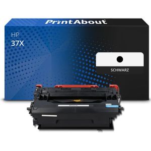 PrintAbout huismerk Toner 37X (CF237X) Zwart Hoge capaciteit geschikt voor HP