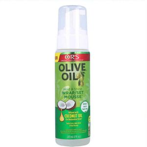 ORS - Olive Oil Hold & Shine Wrap Set Mousse - 207 ml - Versterkt met Collageen en Panthenol voor Gezond en Glanzend Haar
