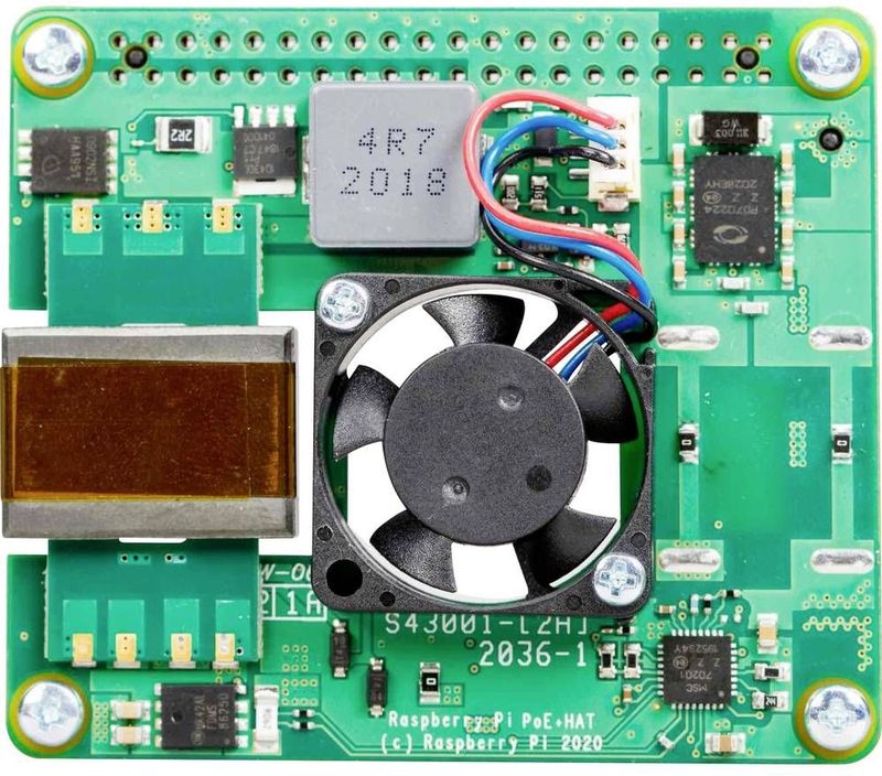 Raspberry Pi PoE + HAT (2021) - Voor de Raspberry Pi 3B+ en 4.