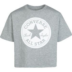 Converse Kids Sig Chuck Patch Boxy T-shirt Met Korte Mouwen Grijs 8-Years