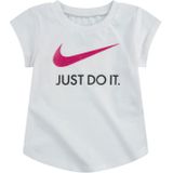 T-Shirt met Korte Mouwen voor kinderen Nike Swoosh JDI Wit