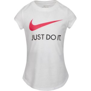 T-Shirt met Korte Mouwen voor kinderen Nike Swoosh JDI Wit