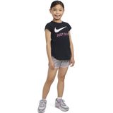 T-Shirt met Korte Mouwen voor kinderen Nike Swoosh JDI Zwart
