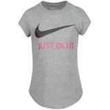 Nike - T-shirt - Grijs - Katoen - Korte Mouwen