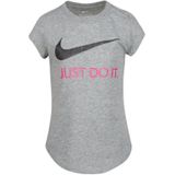 Nike - T-shirt - Grijs - Katoen - Korte Mouwen