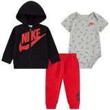 Nike - Full-Zip Hoodie - Set - Grijs - Katoen/Polyester