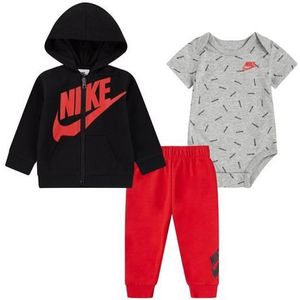 Nike - Full-Zip Hoodie - Set - Grijs - Katoen/Polyester