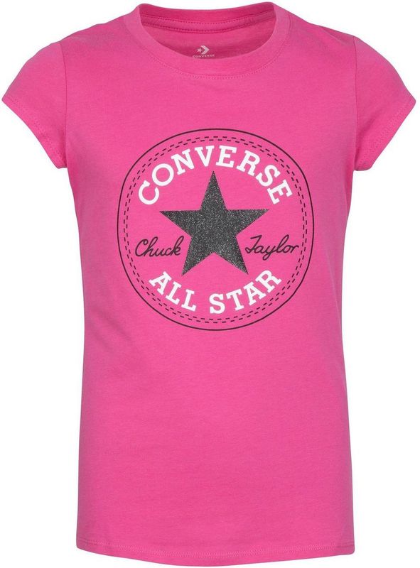 Converse - Tee - Korte Mouwen - Zacht Gebreid Jersey - Chuck Patch-Logo