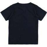 T-shirt - Donkerblauw - 100% Katoen - Logoprint - Ronde Hals - Korte Mouwen