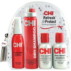 CHI - Protect and Hold - Haarstyling Set - Reisformaat - 4 Producten