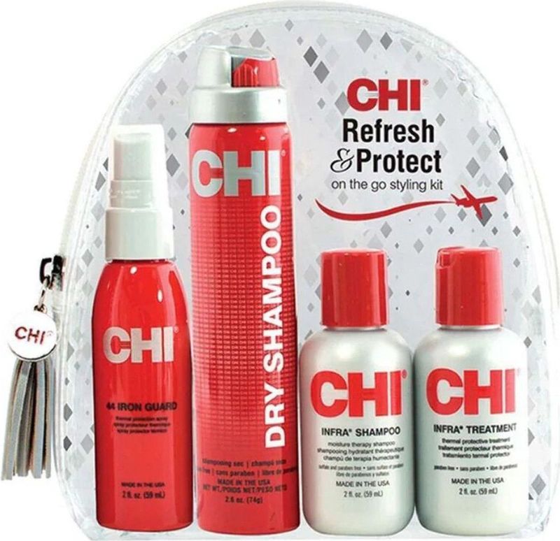 CHI - Protect and Hold - Haarstyling Set - Reisformaat - 4 Producten