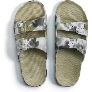Freedom Moses Slippers Bandhani Khaki