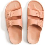 Freedom Moses Slippers Wild Cat Sands Ecru met Panter print