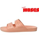 Freedom Moses Slippers Wild Cat Sands Ecru met Panter print