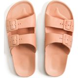 Freedom Moses Slippers Wild Cat Sands Ecru met Panter print