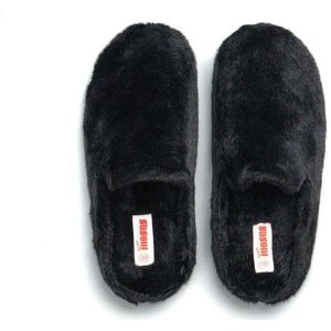 Freedom Moses - Bubba - Pantoffel - Black - Gerecycled Faux Fur