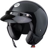 BHR Demi-Jet 94136 803 Motorhelm met schild, zwart metallic, maat XL