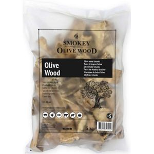 SOW Olijfhout Chunks - 5 kg - Intense Langdurige Rook voor BBQ en Grill