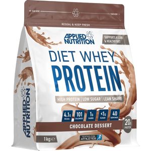 Diet Whey (Chocolate Dessert - 1000 gram) - APPLIED NUTRITION - Eiwitshake - Whey Protein - Eiwitpoeder - Sportvoeding