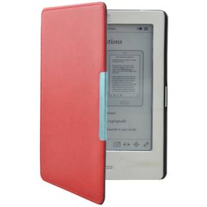 Lunso - Kobo Touch 1 (6 inch) - flip hoesje - Rood