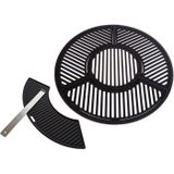 Gietijzeren grill combinatie set voor 57 CM Kogel BBQ o.a. geschikt voor Weber 57cm