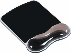 Mauspad mit Gelkissen Kensington Duo, Belüftungskanäle, Memoryfunktion, B 182 x T 240 x H 25 mm, schw.-grau
