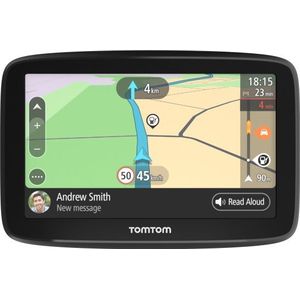 TomTom navigatie GO Basic, 5 inch, met updates via Wi-Fi, TomTom Traffic, kaart Europa, TomTom Road Trips, Zwart