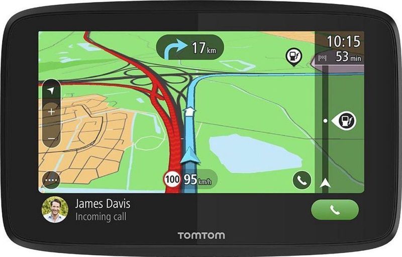 TomTom navigatie GO Essential, 5 inch met handsfree bellen, Siri, Google Now, Updates via Wi-Fi, TomTom Traffic, kaart Europa, smartphoneberichten, capacitief scherm, Zwart